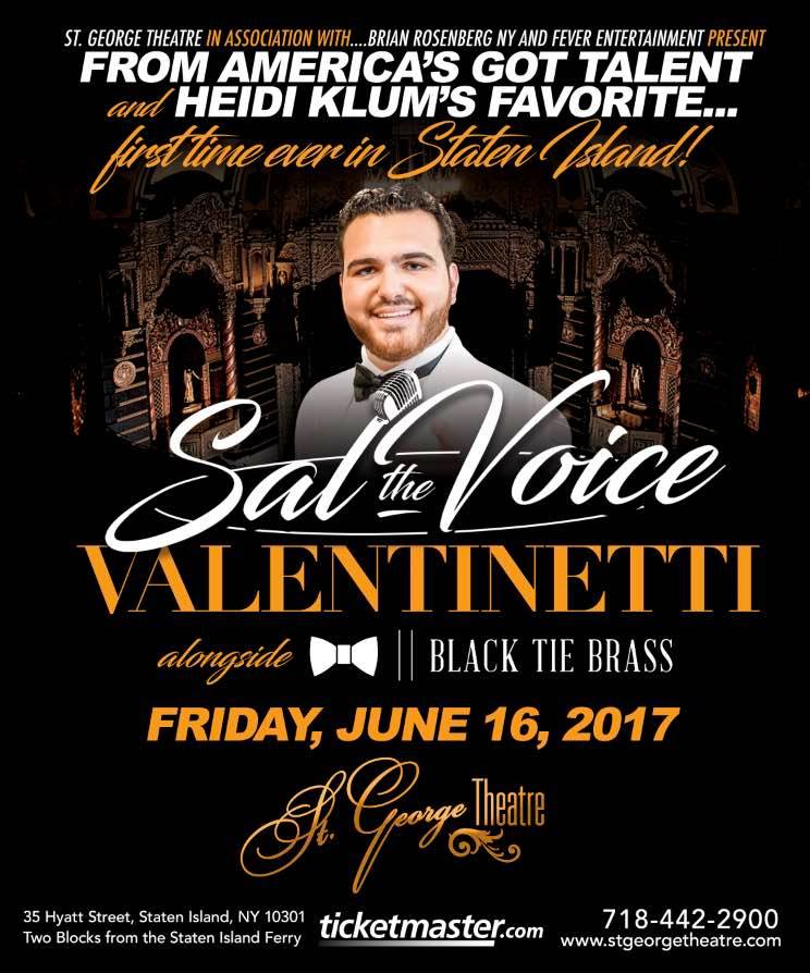 SAL THE VOICE ST. GEORGE’S THEATRE 2017