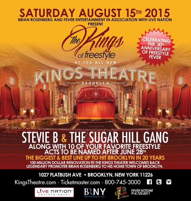 STEVIE B & SUGAR HILL GANG @ KINGS THEATER 2015